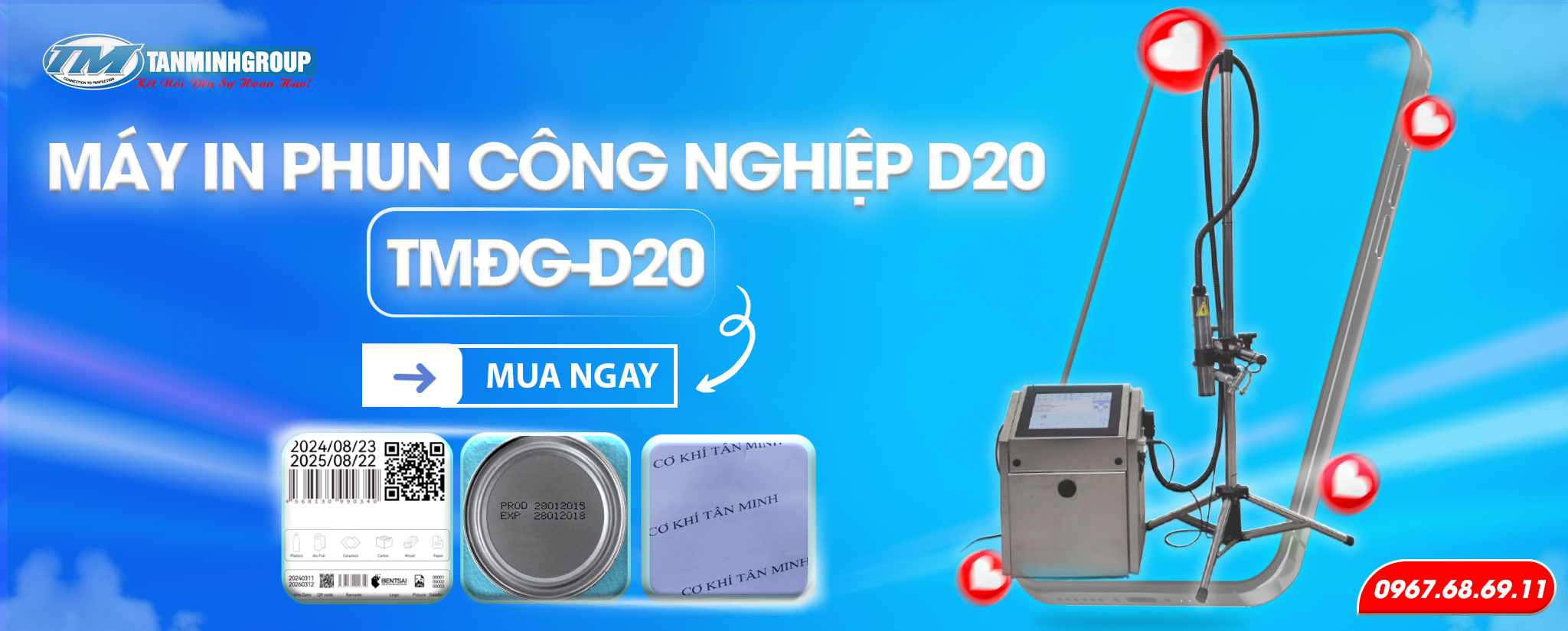 Máy in phun công nghiệp TMĐG-D20