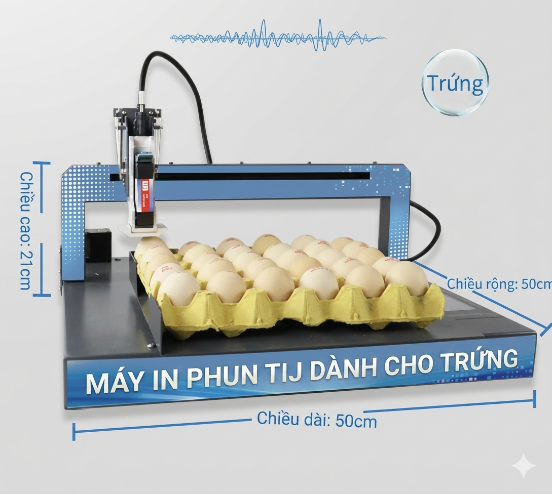 máy  in phun trứng XY110 TanMinhGroup