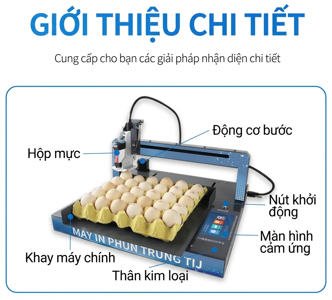 Máy in date trên trứng XY110 TanMinhGroup